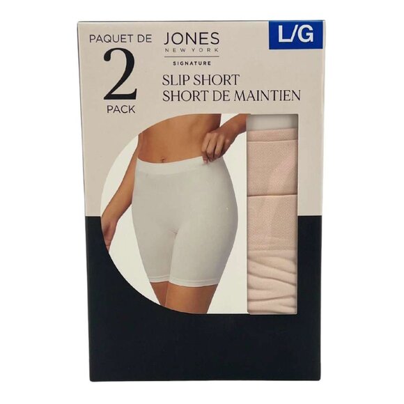 Jones New York Women's Nude Slip Short: 2 Pack / Various Sizes - Picture 1 of 2